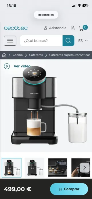 Cafetera Superautomática Cecotec Cremmaet spin