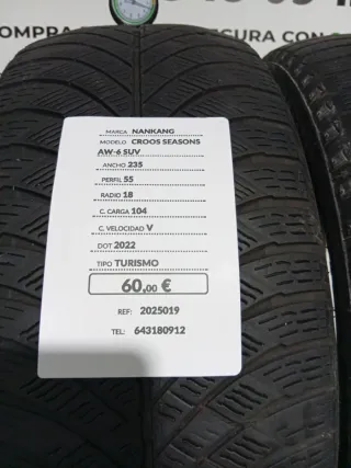 235 55 18 104V NANKANG CROSS SEASONS AW-6 SUV