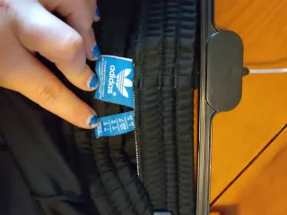 Pantalón Adidas Negro Rayas Blancas