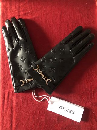 Guantes Guess Negros Mujer
