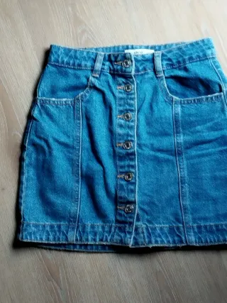 Minifalda vaquera Pull&Bear azul