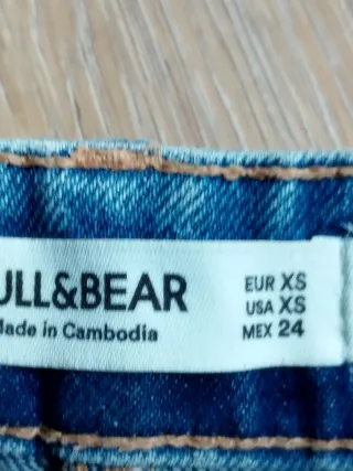 Minifalda vaquera Pull&Bear azul