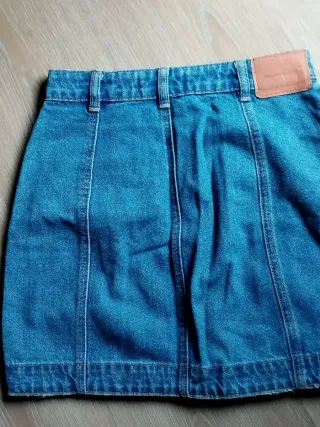 Minifalda vaquera Pull&Bear azul