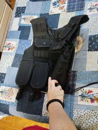 Chaleco táctico airsoft negro