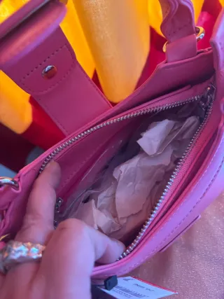 Bolso Misako rosa nuevo de hombro y mano.