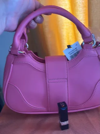 Bolso Misako rosa nuevo de hombro y mano.