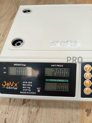 JEVX Báscula Digital Comercial 50kg