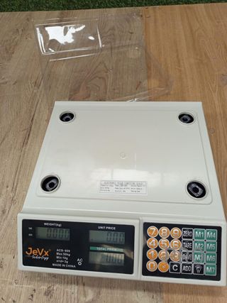 JEVX Báscula Digital Comercial 50kg