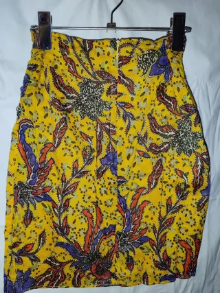 Falda Mango Estampada Mujer