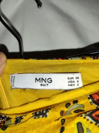 Falda Mango Estampada Mujer