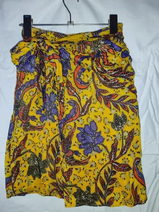 Falda Mango Estampada Mujer