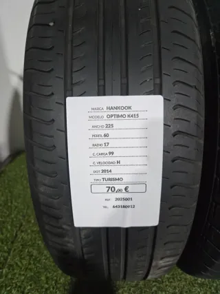 225 60 17 99H HANKOOK OPTIMO K415