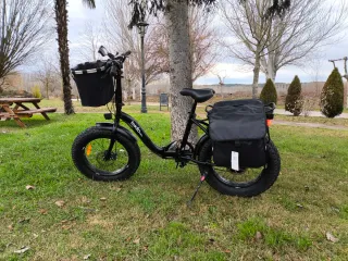 Bicicleta Eléctrica Fat Bike Negra