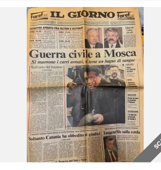 QUOTIDIANO IL GIORNO-4 OTTOBRE 1993-GUERRA RUSSIA