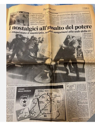 QUOTIDIANO IL GIORNO-4 OTTOBRE 1993-GUERRA RUSSIA