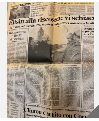 QUOTIDIANO IL GIORNO-4 OTTOBRE 1993-GUERRA RUSSIA