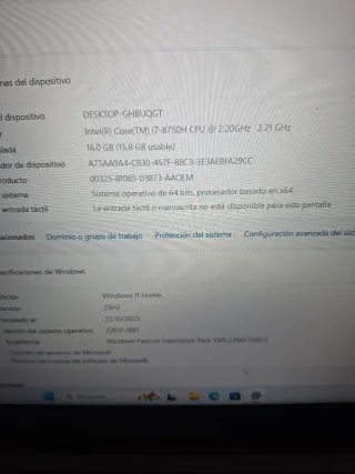 Portátil Predator Negro