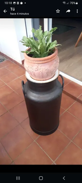 Cántara de leche antigua