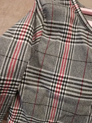 Vestido niña cuadros lazo rojo talla 8-9 navidad