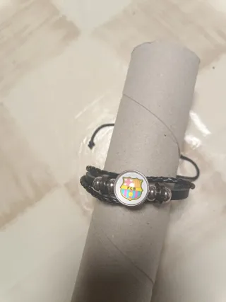 Pulsera cuero FC Barcelona