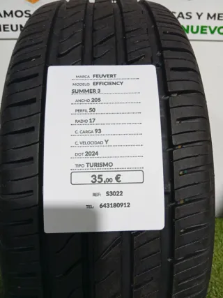 205 50 17 93Y FEUVERT EFFICIENCY SUMMER 3