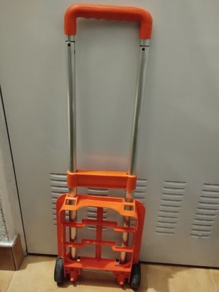 Carro para mochila escolar naranja