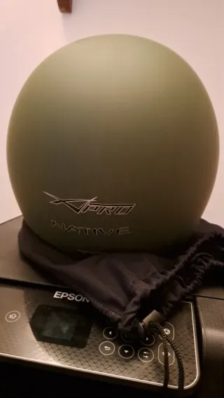 Casco Jet Verde Militare opaco