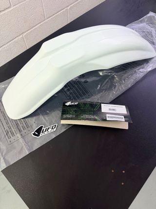 Guardabarros Delantero UFO Cross Enduro Blanco