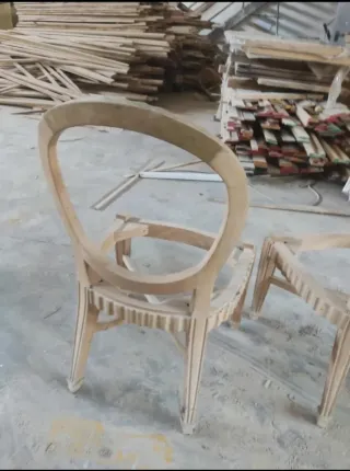 2 Sillas Madera Haya