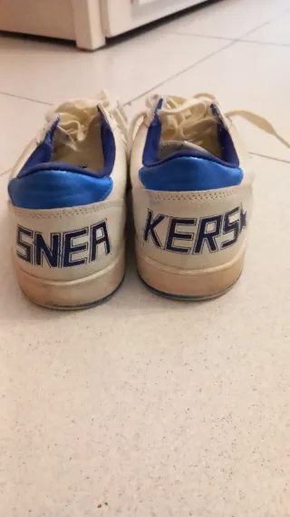 Golden Goose Sneakers Blancas y Azules