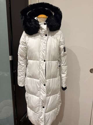 Abrigo Desigual acolchado blanco, nuevo