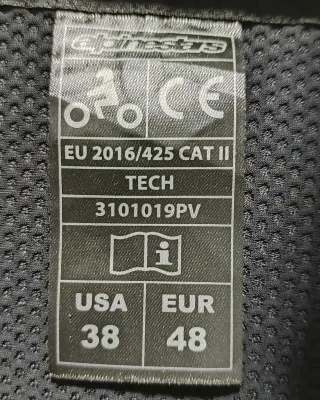 Chaqueta piel moto Alpinestars Jaws V3 Talla 48