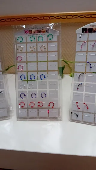 67 piercings acero varios modelos