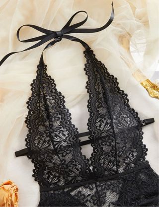 Lencería de encaje sexy (4 colores) Todas tallas