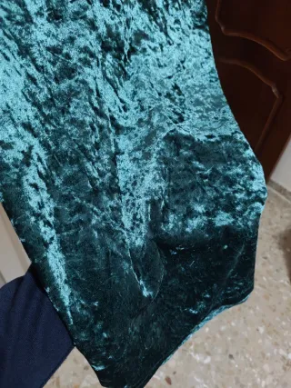 Vestido de terciopelo verde