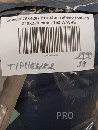 Edredón nórdico - 140x200 cm, Azúl Marino - WAVVE