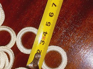 Anéis de Crochê - brincos de corda kinari