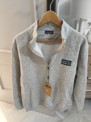 Sudadera Patagonia Media Cremallera Gris Talla L