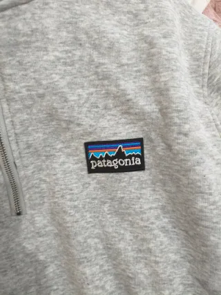 Sudadera Patagonia Media Cremallera Gris Talla L