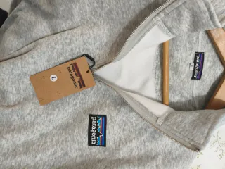 Sudadera Patagonia Media Cremallera Gris Talla L