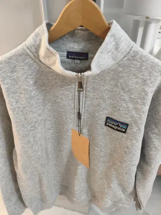 Sudadera Patagonia Media Cremallera Gris Talla L