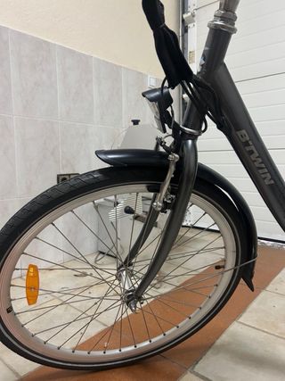 Bicicleta Eléctrica Btwin Gris