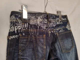 Pantalones Desigual Slim Fit Negros/Azules