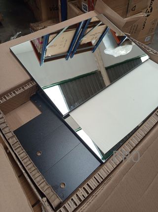 Mobile da bagno a parete nero sospeso