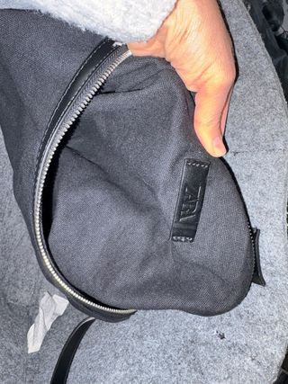 Bolso Maxi Zara Gris con iniciales LG