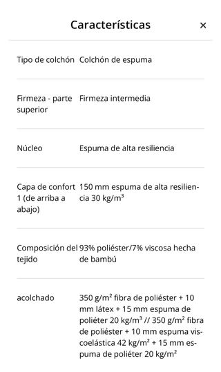 Colchón de espuma SEVRA Gold 160 × 200 cm (JYSK)