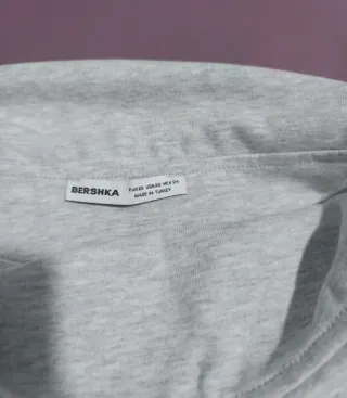 Vestido tubo Bershka gris