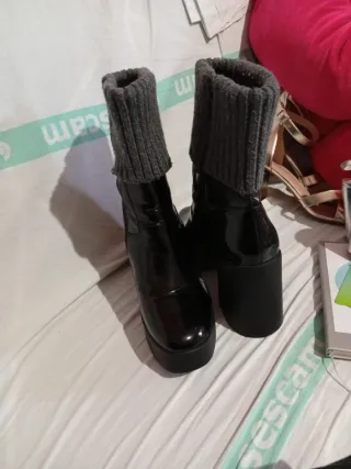 Botas negras talla 41 - Un solo uso