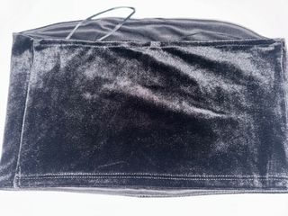 Top terciopelo negro Stradivarius