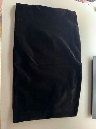 Top terciopelo negro Stradivarius